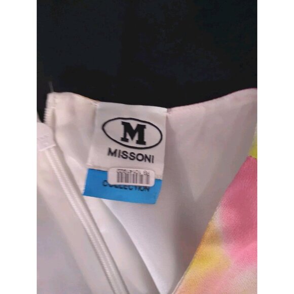 Missoni Sleeveless Shift Dress Size EU38 US XS Multicolored Zigzag Print - Picture 5 of 12